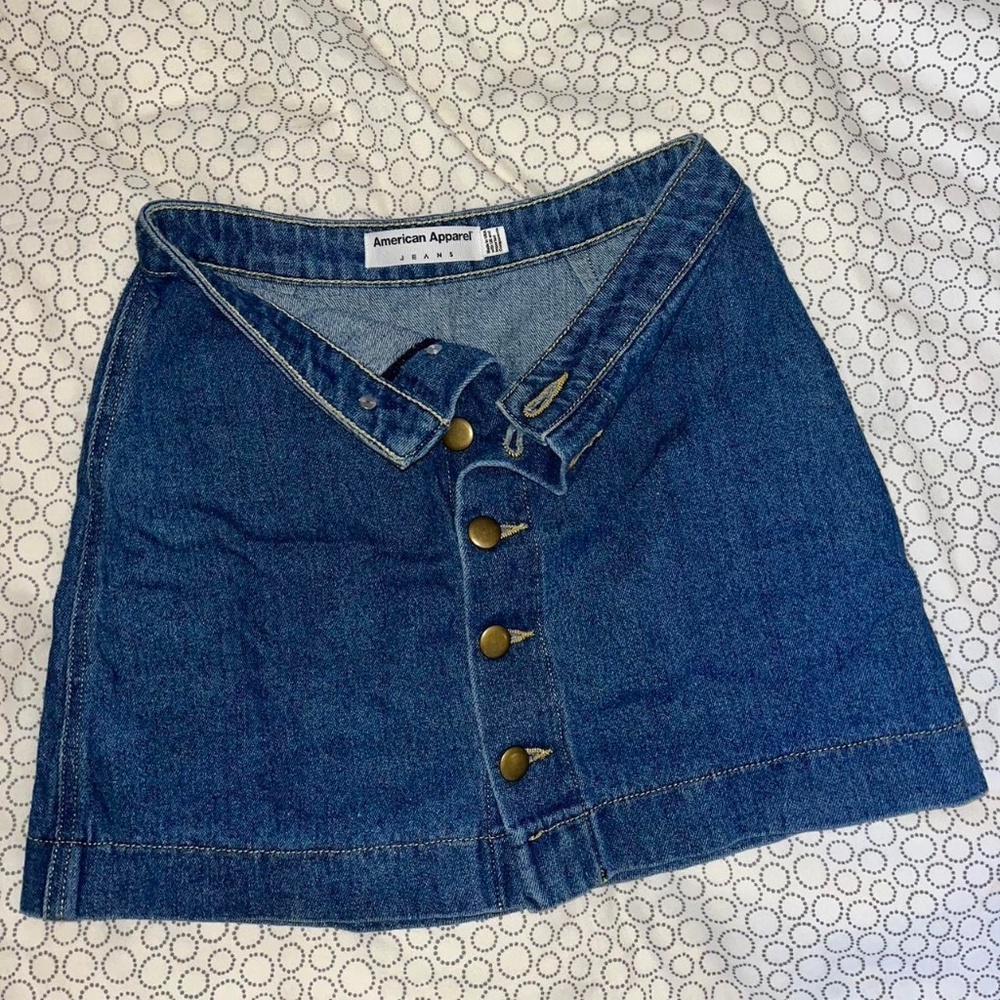 American Apparel Denim Skirt